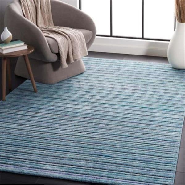 Safavieh 5 x 8 ft. Elements Transitional Hand Woven Rectangle Rug, Aqua ELM701J-5 - main